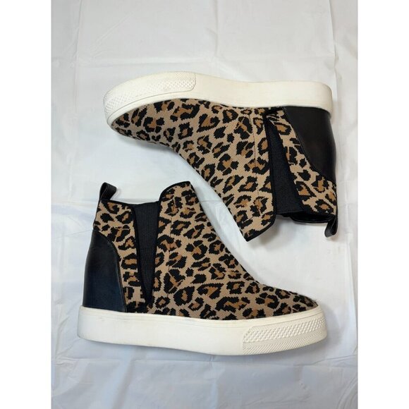 Steve Madden Womens Chime Animal Print Chelsea Boots Size 7 - Picture 4 of 11